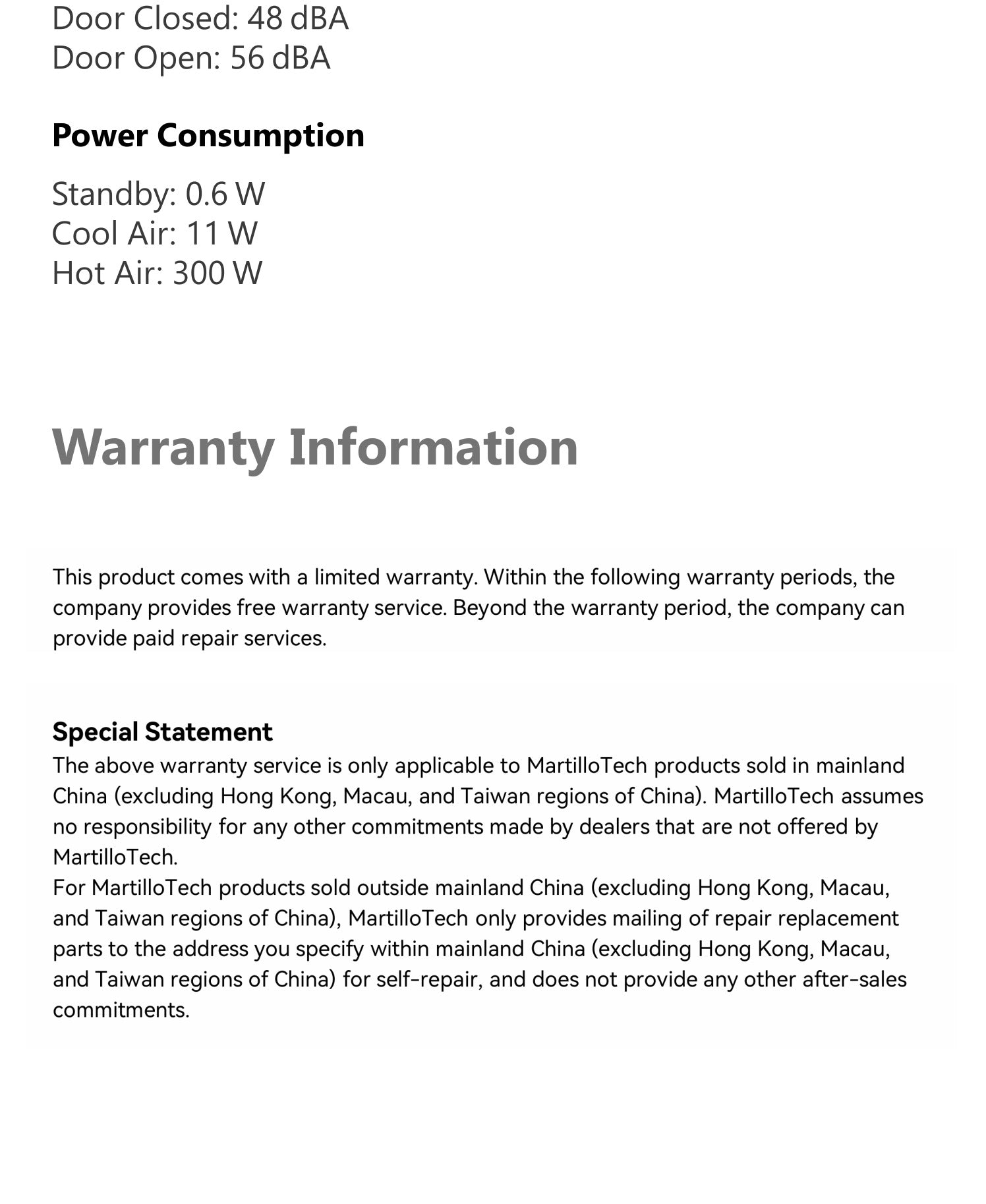 Chamber Heater with Purifier M2 original product information, part 15 of 15